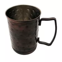Jarra Moscow Mule Martillada de Color Cobre Antiguo de 12 Onzas KING METAL MMSHAC35