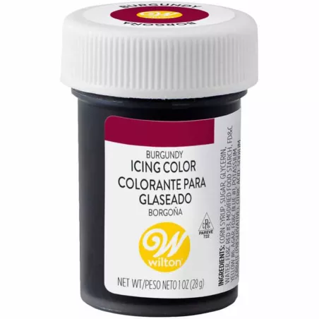 Colorante en Gel Color Burgundy de 1 onza WILTON 610-698