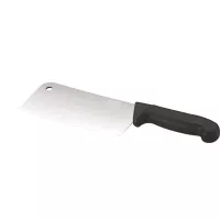 Hacha de Acero Inoxidable con Mango Plastico Color Negro de 7 Pulgadas KING METAL CHP18