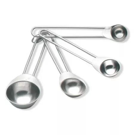 Cucharas para Medir de  Acero Inoxidable, Set de 4 Piezas KING METAL MSP6