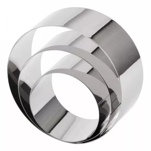 Aro de  Acero Inoxidable de 8 x 6 Centimetros KING METAL CRR13