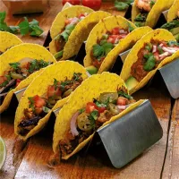 Rack Mini para Taco de 3 Divisiones con Base en  Acero Inoxidable KING METAL MTRSB4 2