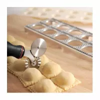 Roldana Doble de Acero Inoxidable con Puno Negro NORPRO 112