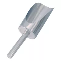 Pala de Granos Redonda de Acero Inoxidable de 6-1/4 x 2-3/4 Pulgadas KING METAL SC3