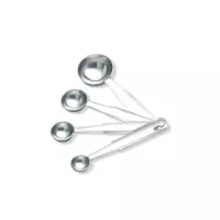 Cucharas Redondas de Acero Inoxidable para Medir, Set de 4 Piezas  KING METAL MSP2