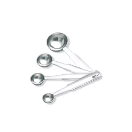 Cucharas Redondas de Acero Inoxidable para Medir, Set de 4 Piezas  KING METAL MSP2