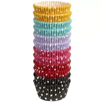 Capsula Multi Diseno para Hornear de Lunares de Colores, Paquete con 300 Unidades WILTON 415-2286