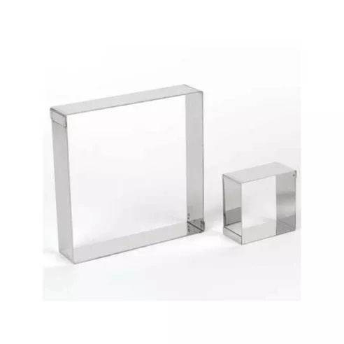 Aro Cuadrado Acero Inoxidable 14 x14 x 4 centimetros KING METAL CRSQ4