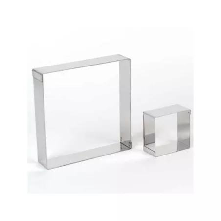 Aro Cuadrado Acero Inoxidable 14 x14 x 4 centimetros KING METAL CRSQ4