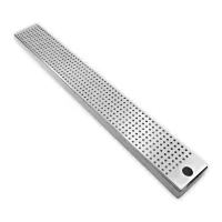 Escurridor de Acero Inoxidable para Vasos de 24-1/4 x 3-1/8 x 2 Pulgadas KING METAL BMT24