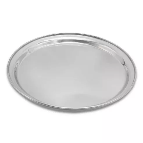 Azafate Redondo de Acero Inoxidable de 14 Pulgadas KING METAL STR14