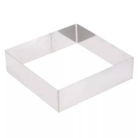 Aro de  Acero Inoxidable Cuadrado de 8 x 8 x 4 Centimetros KING METAL CRSQ2