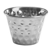 Salsera de Acero Inoxidable Martillada de 135 Mililitros / 4.5 Onzas KING METAL SC45H