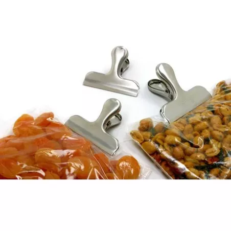 Clip Sujetador para Bolsas Multiuso de Acero Inoxidable, Set de 2 Unidades NORPRO 168