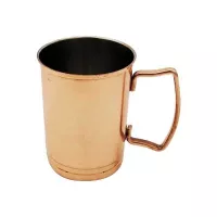 Jarra Moscow Mule Recta de Color Cobre con Plateado de 12 Onzas KING METAL MMSC35