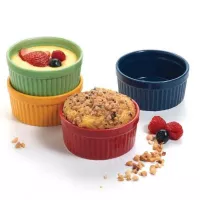 Ramekin de Porcelana de 3.75 Pulgadas de Colores NORPRO 261DC 2