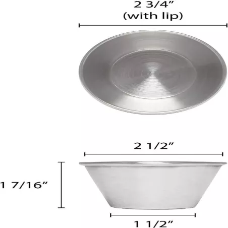 Salsera de Acero Inoxidable de 3 Onzas KING METAL SC35