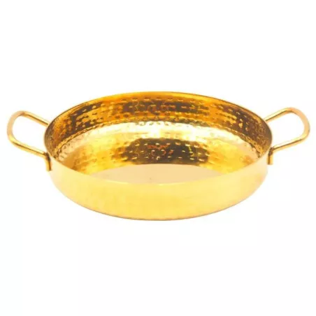 Sarten Mini Martillado con Agarradera y Acabado Dorado de 7 x 1.4 Pulgadas KING METAL MPDH38H