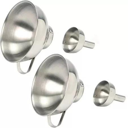 Embudo de Acero Inoxidable de Boquilla Ancha y Boquilla Fina NORPRO 255