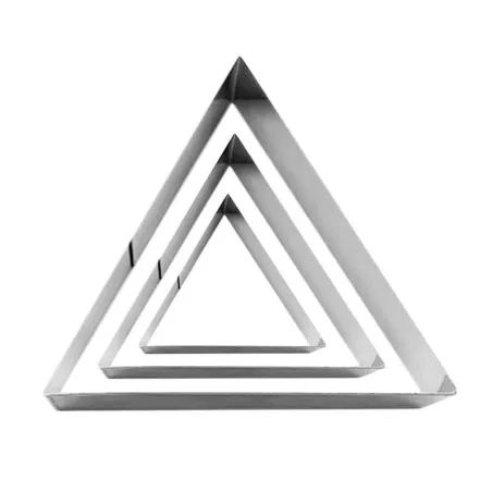 Aro para Queque Triangular de 10.5 x 12 Centimetros KING METAL CRTG2