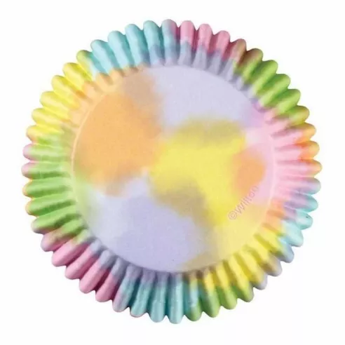 Capsula para Hornear con Diseno de Lunares de Arco Iris, 36 Unidades WILTON 415-0746