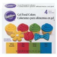 Colorantes en Gel para Alimentos Colores Primarios, 4 Unidades. WILTON 601-5581