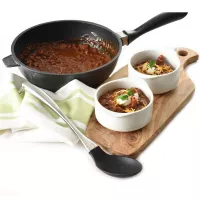 Cuchara Solida con Mango de Acero Inoxidable de 13.75 Pulgadas NORPRO 1335