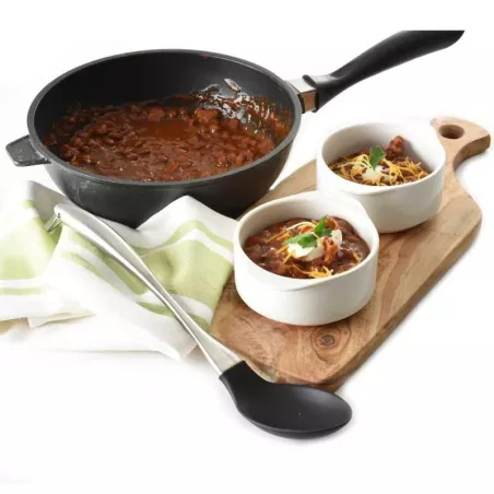 Cuchara Solida con Mango de Acero Inoxidable de 13.75 Pulgadas NORPRO 1335