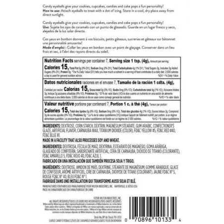 Confite Decorativo en Forma de Ojos WILTON 710-0133