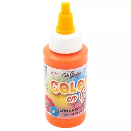 Colorante en Gel de 70 Mililitros, Color Amarillo Dorado CHERRY AND CAKE AC23-070