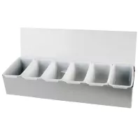 Porta Condimentos de Acero Inoxidable con 6 Compartimientos THUNDER SLCN006