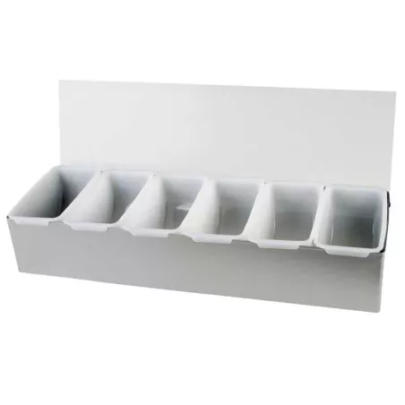 Porta Condimentos de Acero Inoxidable con 6 Compartimientos THUNDER SLCN006