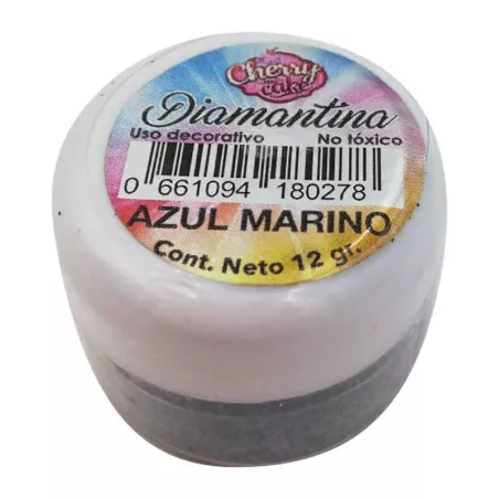 Diamantina Comestible  Azul Marino de 12 Gramos CHERRY AND CAKE DNTX09
