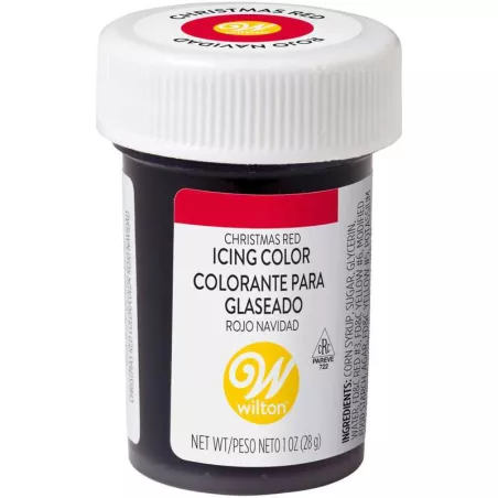 Colorante de Pasta Color Rojo Navidad de 1 Onza WILTON 610-302