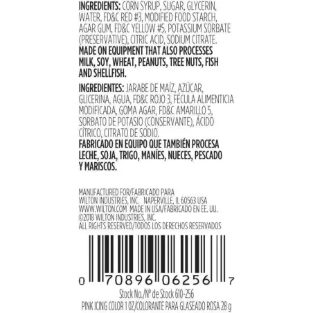 Colorante para Pasta Color Rosado, 1 Onza WILTON 610-256