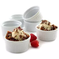 Ramekin de Porcelana de 3.75 Pulgadas, Color Blanco NORPRO 261D 2