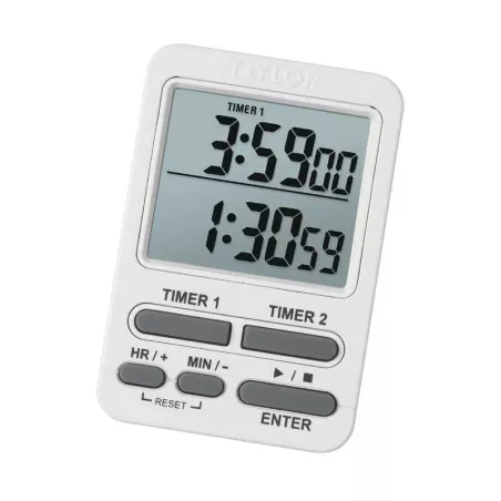 Timer Digital Dual de Color Blanco TAYLOR 5880WH