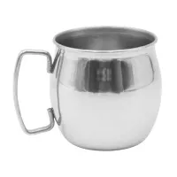 Jarra Moscow Mule Lisa de Color Plateado de 18 Onzas KING METAL MMS18