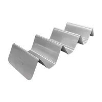 Rack de Acero Inoxidable con 3 Divisiones para Tacos KING METAL TRSB4