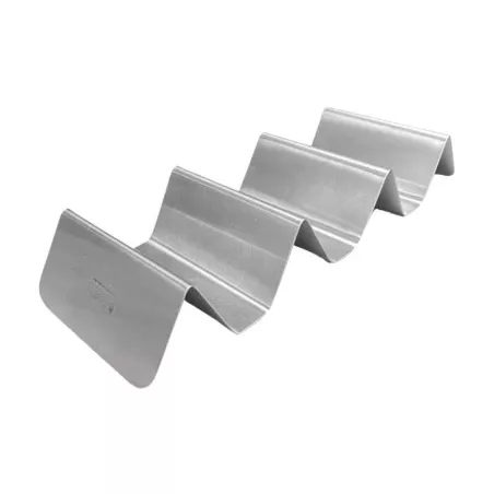 Rack de Acero Inoxidable con 3 Divisiones para Tacos KING METAL TRSB4