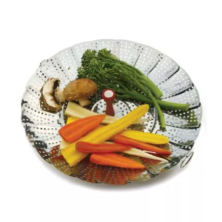 Canasta al Vapor Grande para Vegetales y Verduras de Acero Inoxidable NORPRO 177