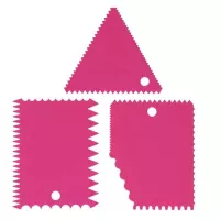 Rasqueta Plastica, Set de 3 Unidades MASTER CHEF 0760876