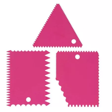 Rasqueta Plastica, Set de 3 Unidades MASTER CHEF 0760876