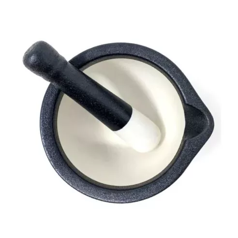 Mortero de Porcelana de 6 Pulgadas de Color Negro NORPRO 6922