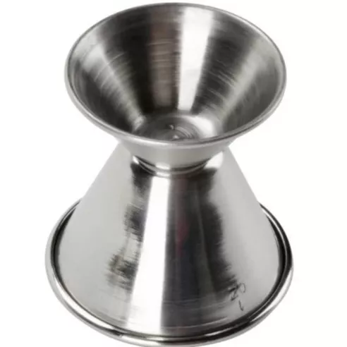 Medida de Licor de Acero Inoxidable  de 1/2 y 1 Onza KING METAL JI02