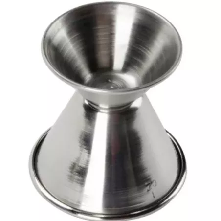 Medida de Licor de Acero Inoxidable  de 1/2 y 1 Onza KING METAL JI02
