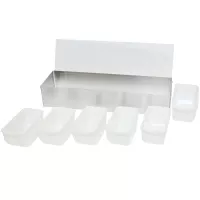 Porta Condimentos de Acero Inoxidable con 6 Compartimientos THUNDER SLCN006 2