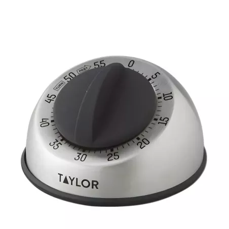 Timer Mecanico de Acero Inoxidable de 60 Minutos TAYLOR 5830