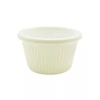 Ramekin Ranurado de 1.5 Onzas, Color Blanco Hueso THUNDER ML507B1