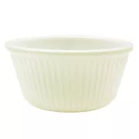 Ramekin Ranurado de 3 Onzas, Color Blanco Hueso THUNDER ML531B1